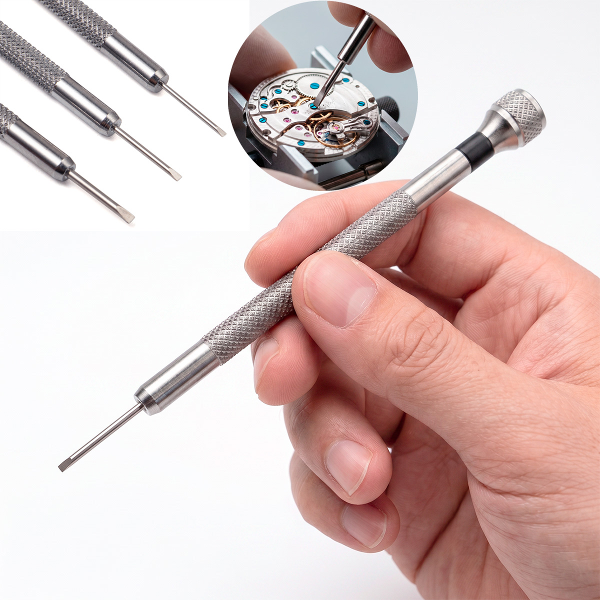 Watchmaker Screwdriver - Hoge kwaliteit 8-delige platte kleine schroevendraaierset