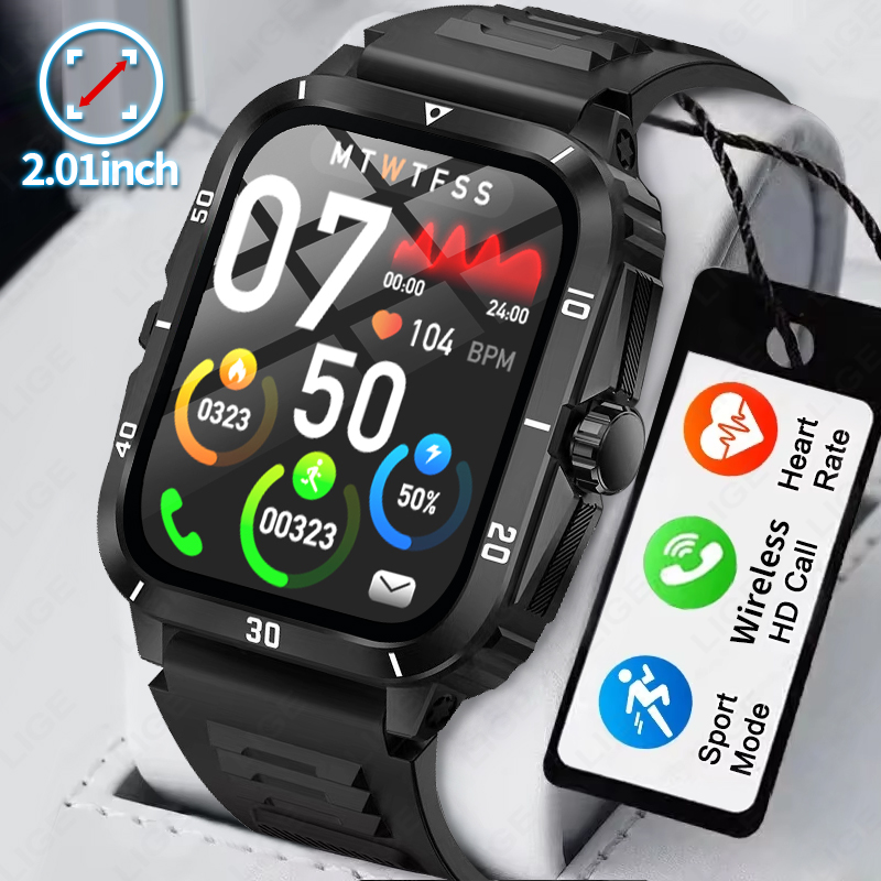 Smartwatch Latest Watches For Men - 2.01 Scherm Smart Watch Bluetooth Oproep
