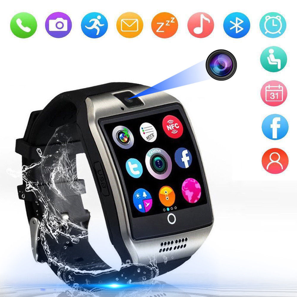 Smartwatch Watches Compatible With Iphone - Bluetooth Touch Screen Q18 Smart Horloge