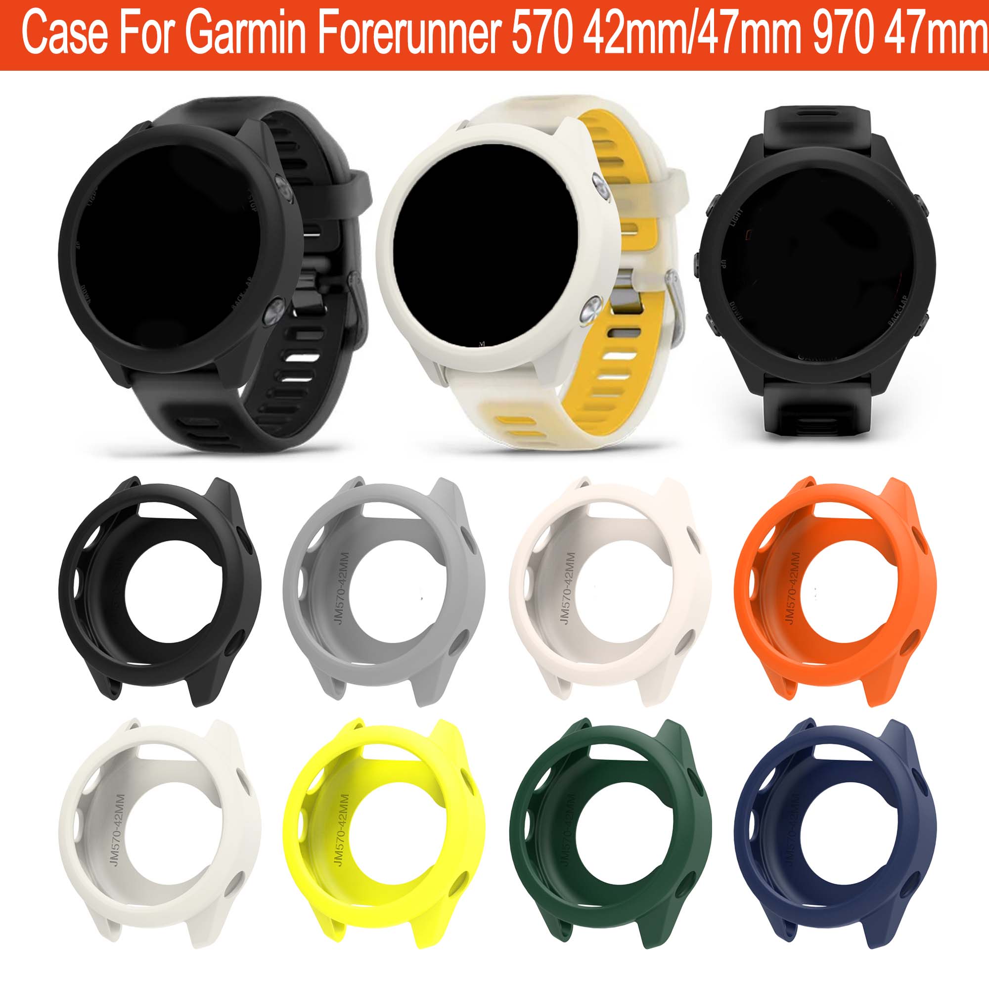 Xwatch Smartwatch - Siliconen hoesje compatibel met Garmin Forerunner