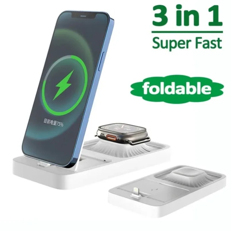 Smartwatch Watches Compatible With Iphone - Universele opvouwbare 2-in-1 oplaadstandaard voor telefoon
