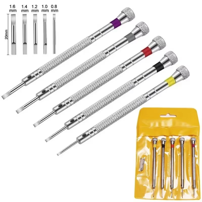 5 stks/set 0.8-1.6mm Stalen Sc - Watchmaker Screwdriver recensie en prijs