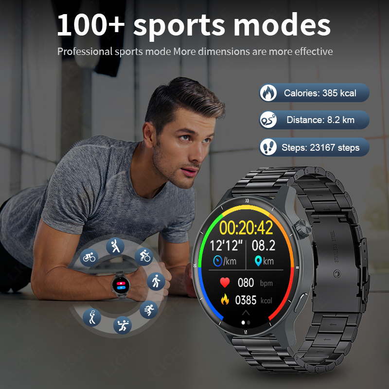 LUIK 3D Dynamische Wijzerplaat - Smartwatch Latest Watches For Men recensie en prijs