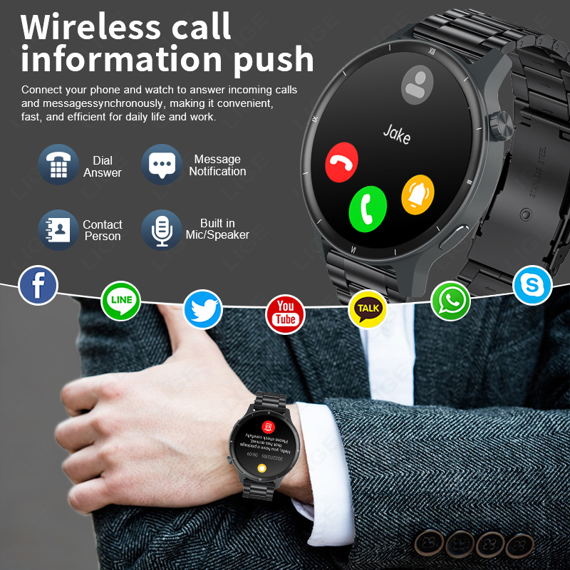 LUIK 3D Dynamische Wijzerplaat - Smartwatch Latest Watches For Men recensie en prijs