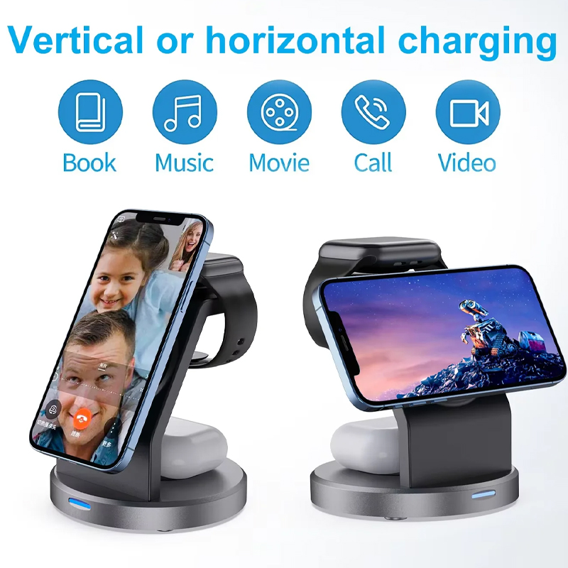 3-in-1 draadloos oplaadstation - Smartwatch Watches Compatible With Iphone recensie en prijs