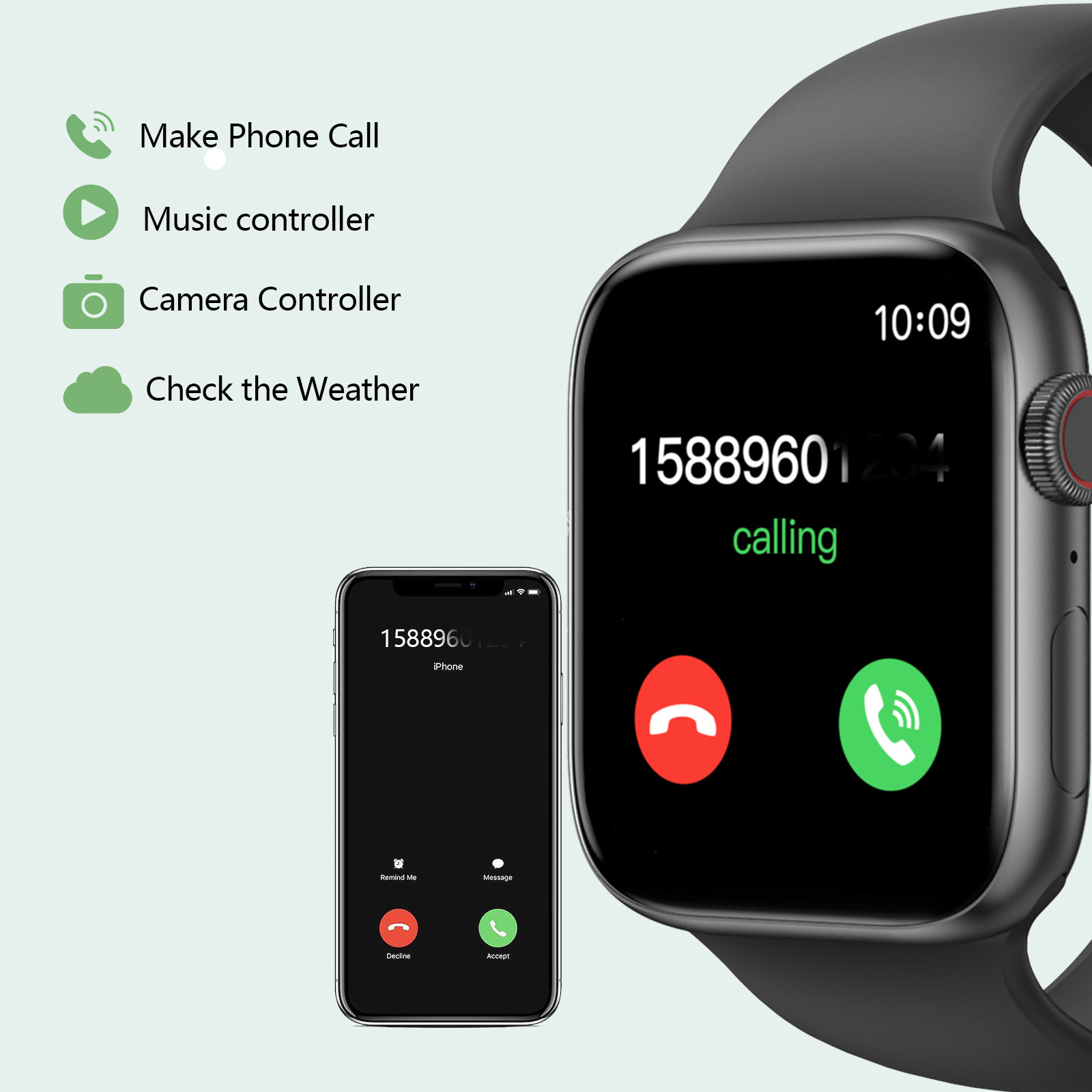 Smart Watch, Draadloos Bellen/ - Smartwatch Watches Compatible With Iphone recensie en prijs